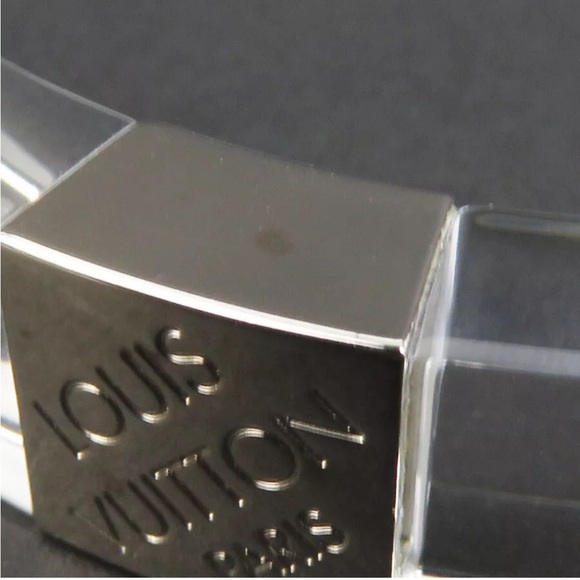 LOUIS VUITTON Nightclubber Transparent Lucite Clear Bangle Bracelet - Picture 6 of 12